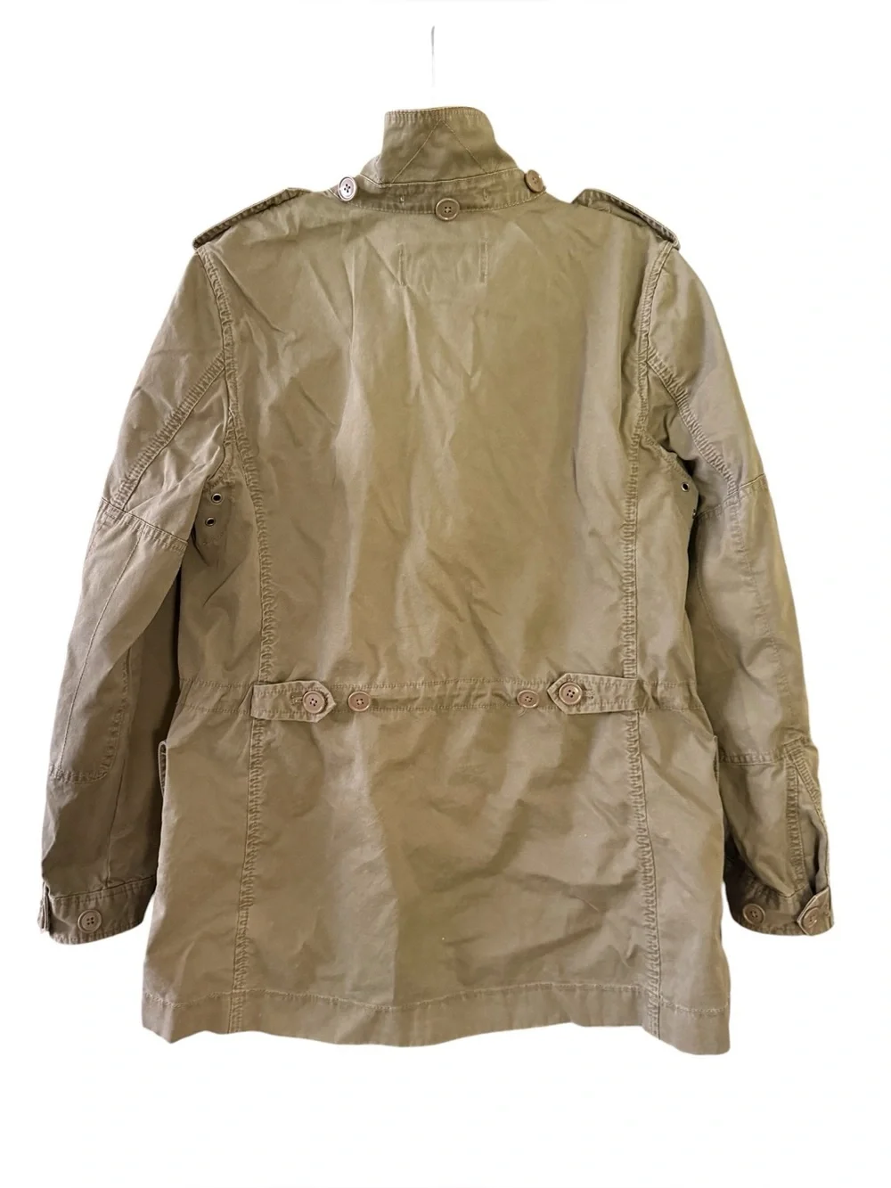 J.Crew Military Utility Field Jacket Army Olive Green M-65 Cotton Medium Olive M